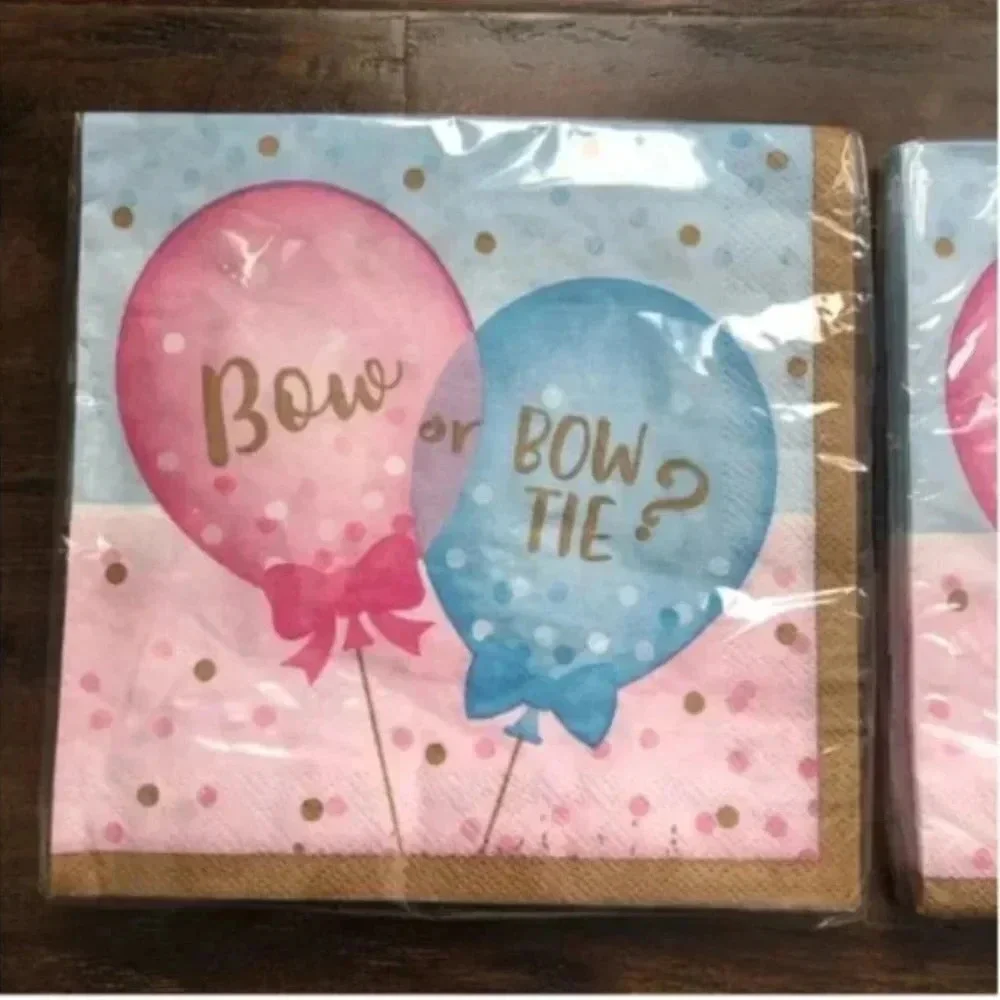 Bundle of Gender Reveal Party Napkins | Gender Reveal | Baby Shower | Baby